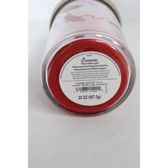 Yankee Candle SPARKLING CINNAMON Signature Large Jar 20 Oz Red New Wax 2-wick - Picture 3 of 6